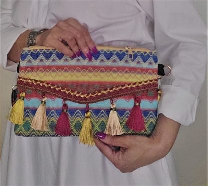BOLSO MULTICOLOR BORLAS - Imagen 2