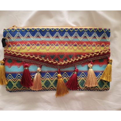 BOLSO MULTICOLOR BORLAS